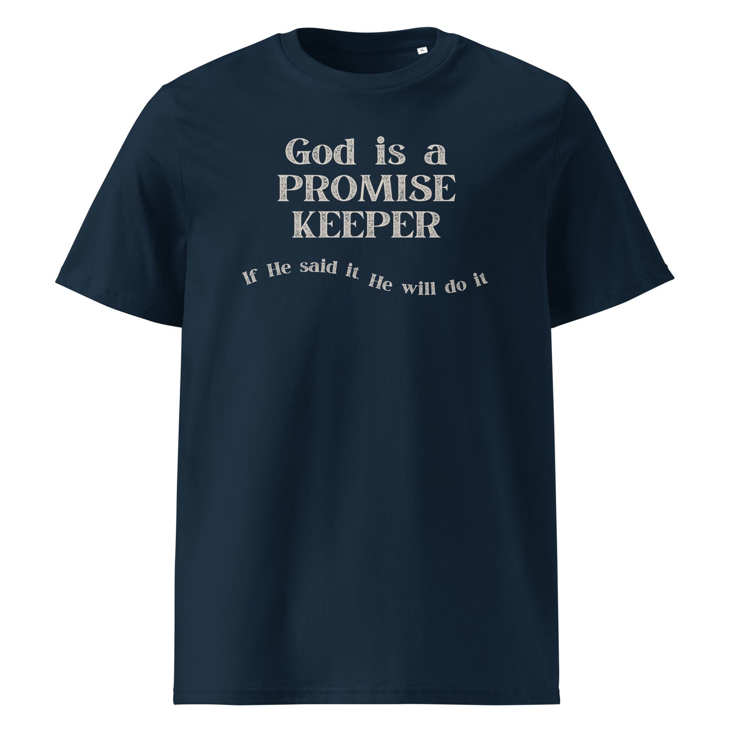 Promise Keeper 100% Organic Cotton T-Shirt-French Navy-S-Perfect Love Designs