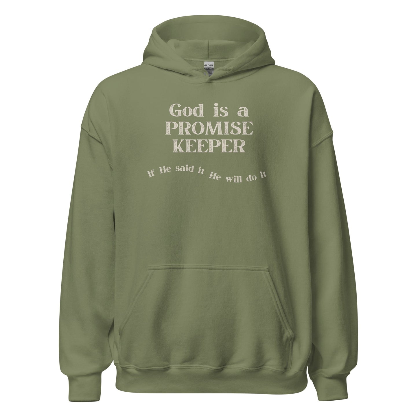 Promise Keeper Hoodie-Military Green-S-Perfect Love Designs