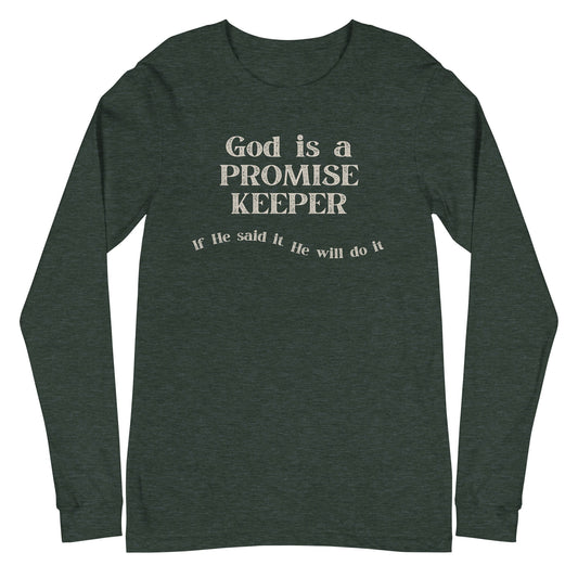 Promise Keeper Long Sleeve-Heather Forest-XS-Perfect Love Designs