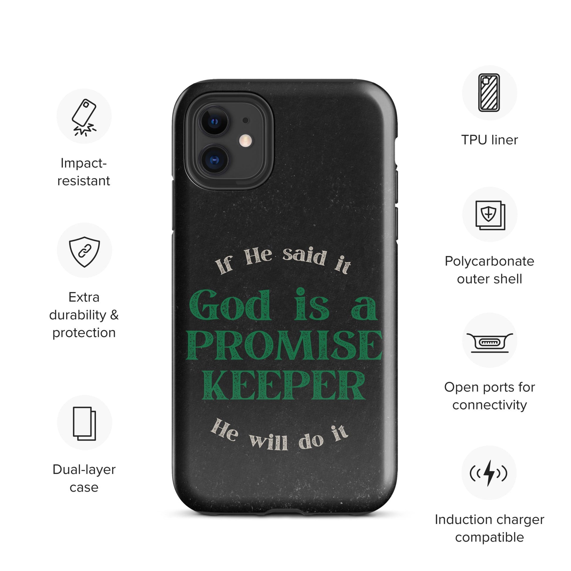 Promise Keeper Tough Case for iPhone®-Glossy-iPhone 11-Perfect Love Designs