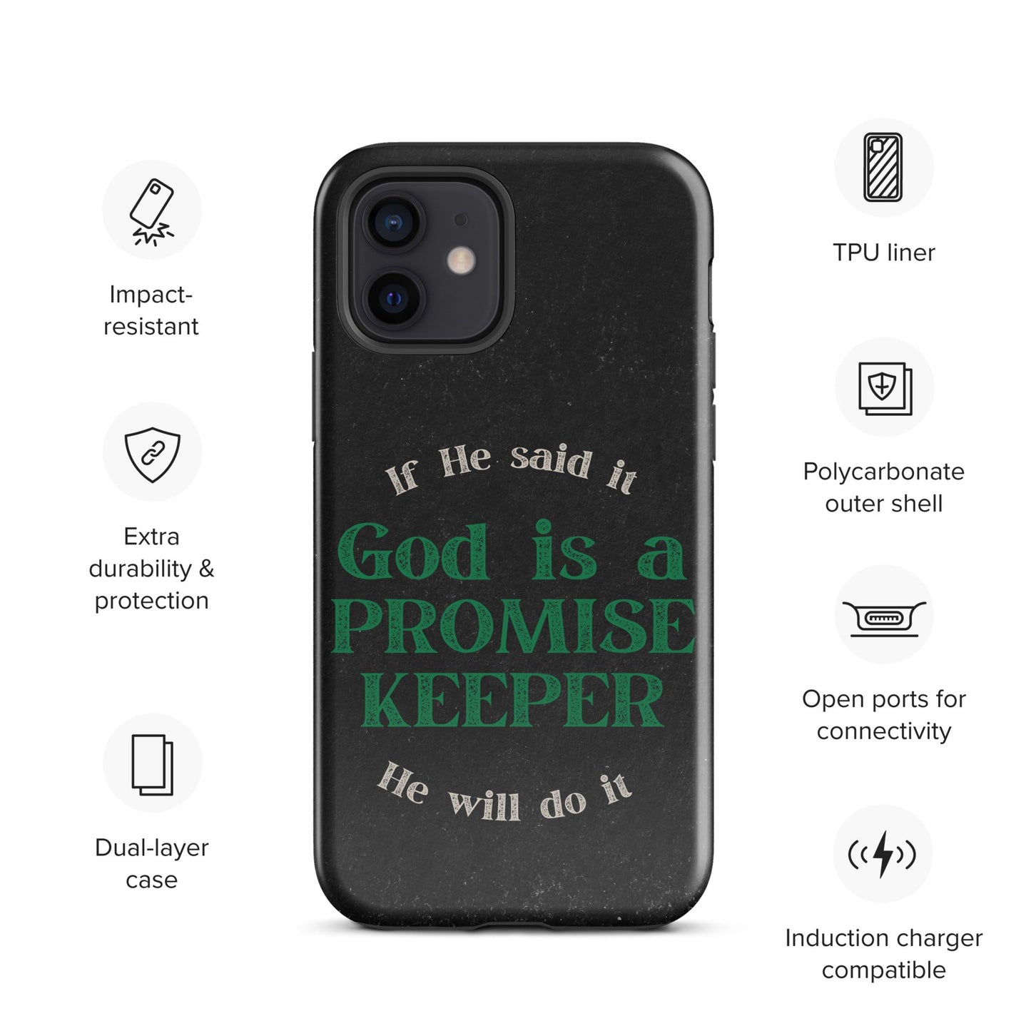 Promise Keeper Tough Case for iPhone®-Glossy-iPhone 12-Perfect Love Designs