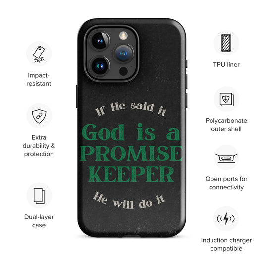 Promise Keeper Tough Case for iPhone®-Glossy-iPhone 15 Pro Max-Perfect Love Designs