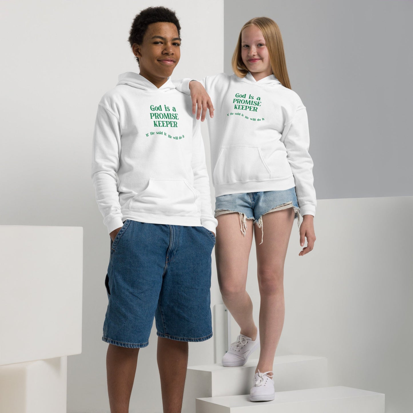 Promise Keeper Youth Hoodie-Perfect Love Designs