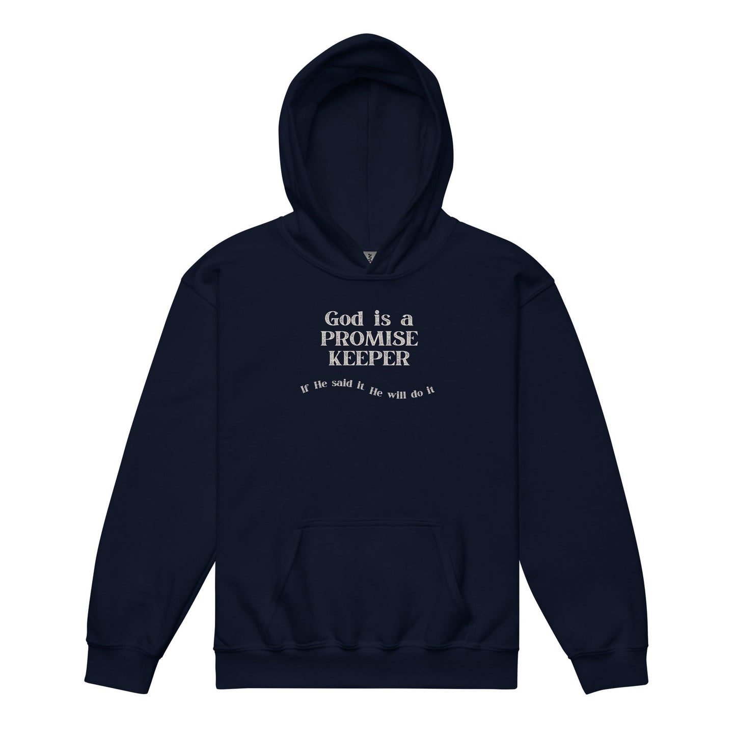 Promise Keeper Youth Hoodie-Navy-XS-Perfect Love Designs