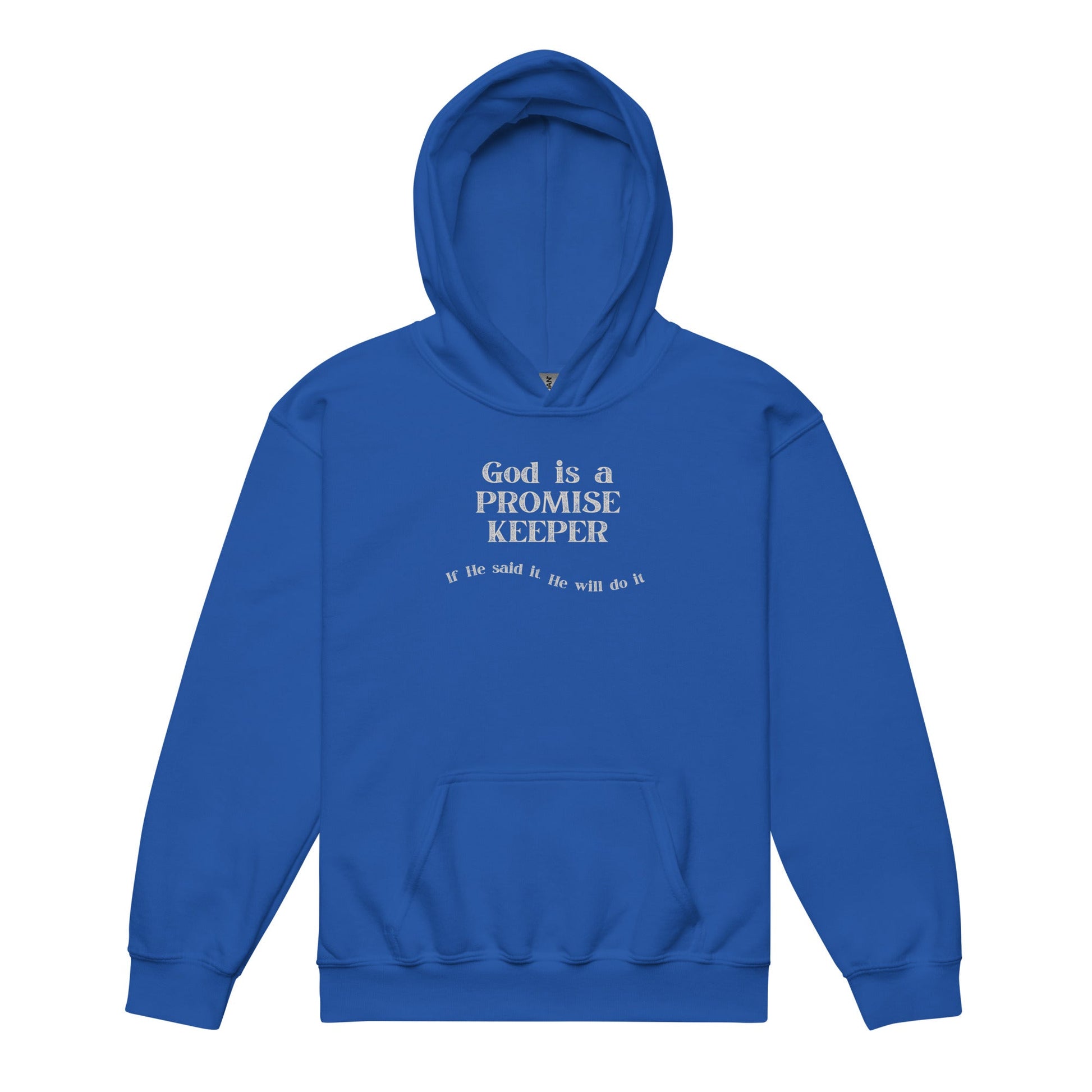 Promise Keeper Youth Hoodie-Royal-XS-Perfect Love Designs