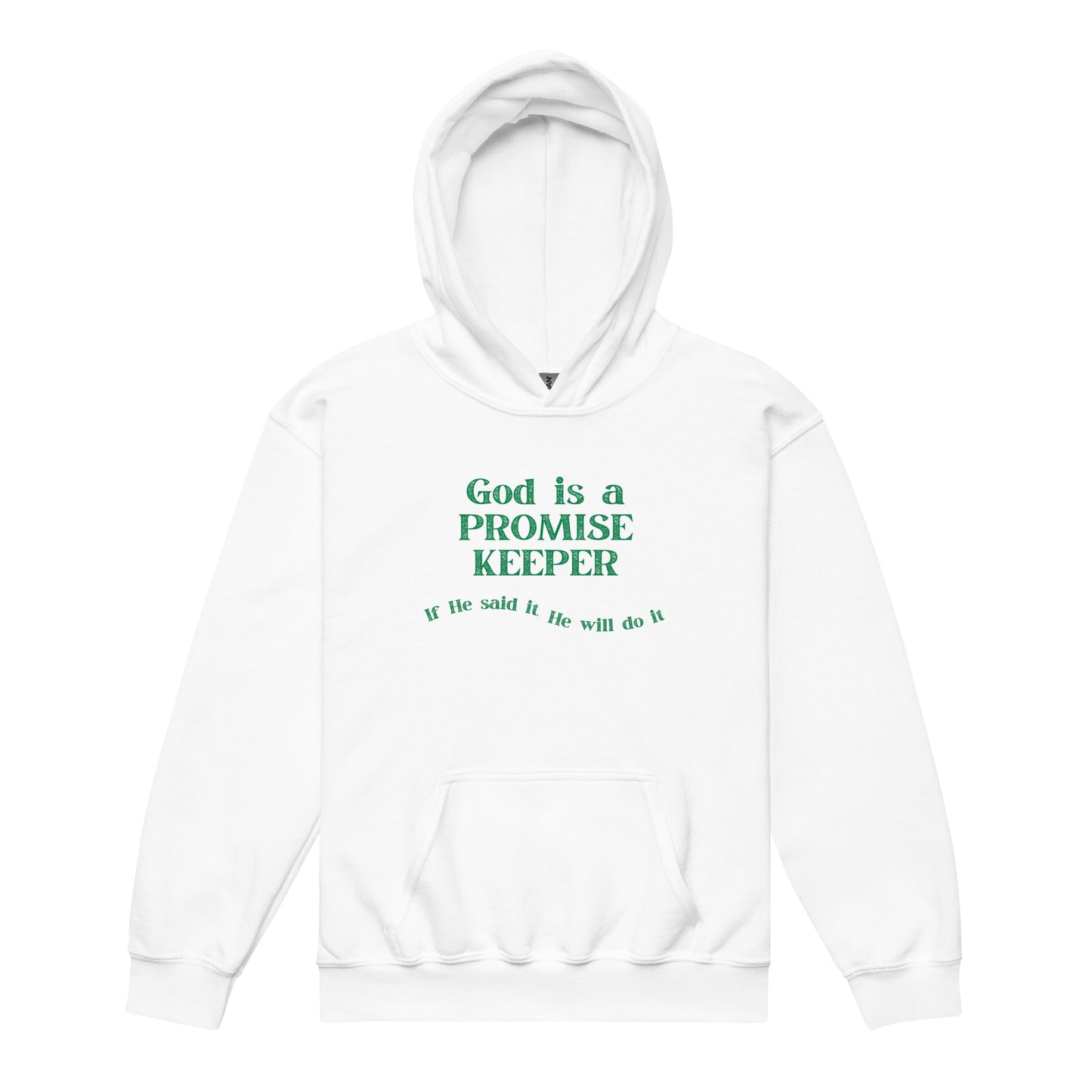 Promise Keeper Youth Hoodie-White-XS-Perfect Love Designs