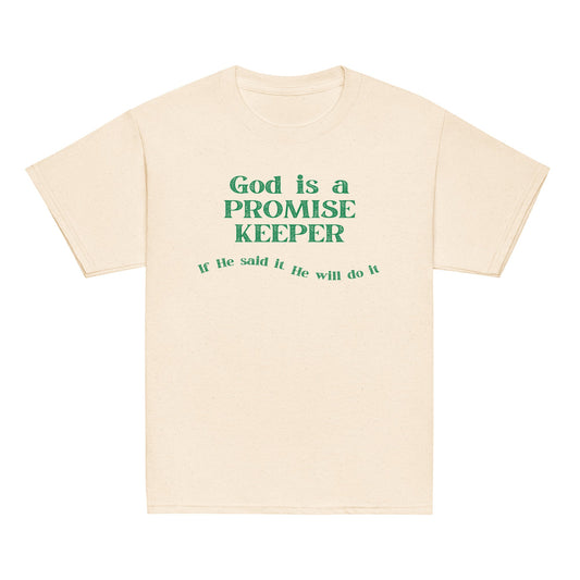 Promise Keeper Youth T-Shirt-Natural-XS-Perfect Love Designs