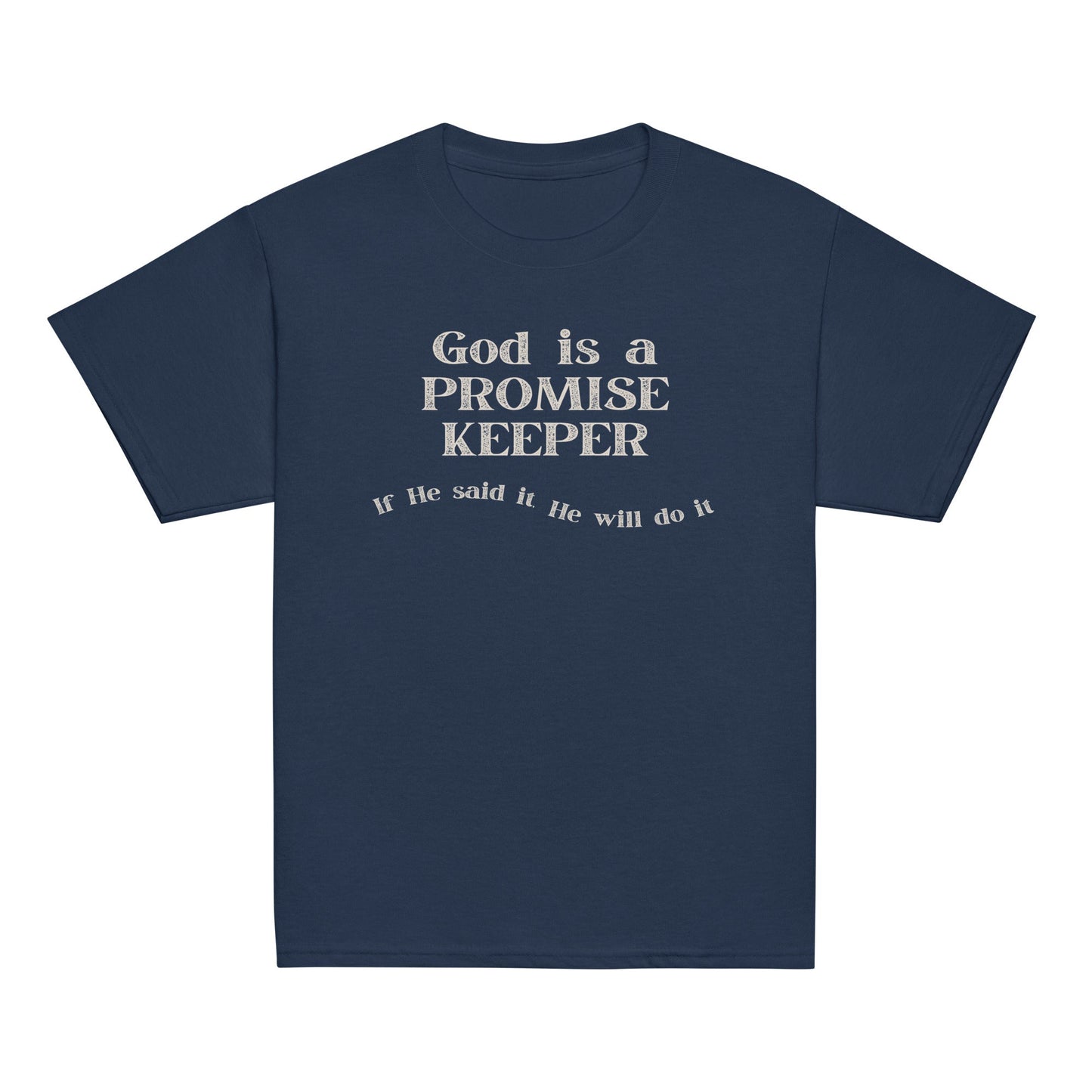 Promise Keeper Youth T-Shirt-Navy-XS-Perfect Love Designs