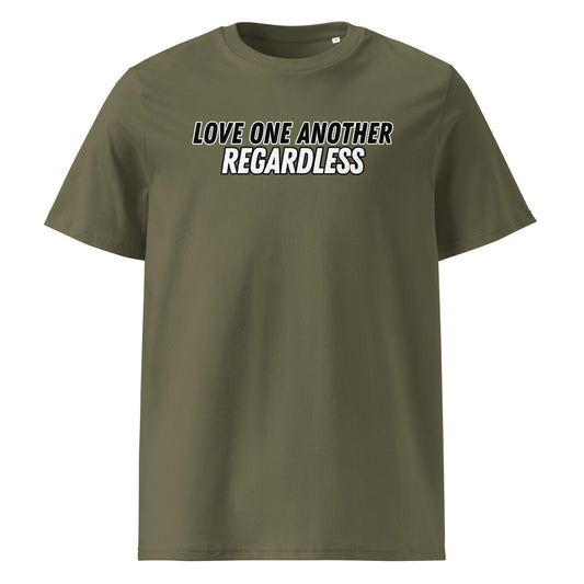 Regardless 100% Organic Cotton T-Shirt-Khaki-S-Perfect Love Designs