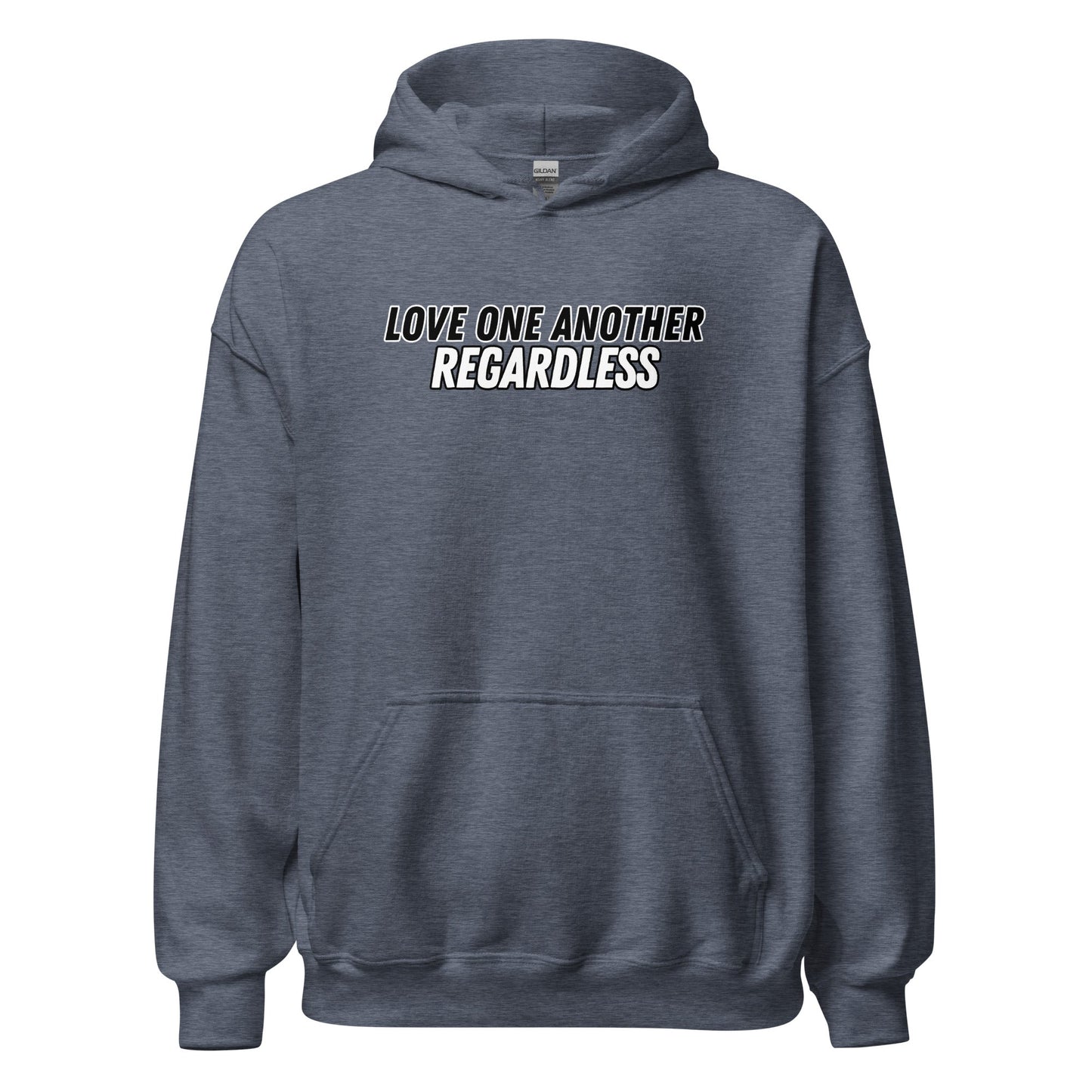 Regardless Hoodie-Heather Sport Dark Navy-S-Perfect Love Designs