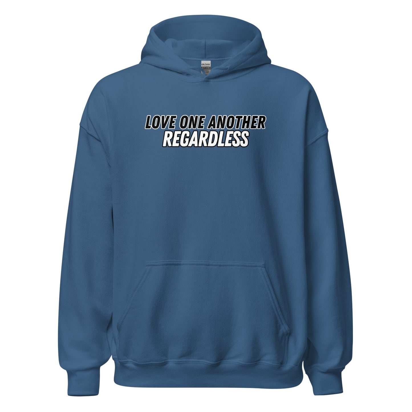 Regardless Hoodie-Indigo Blue-S-Perfect Love Designs