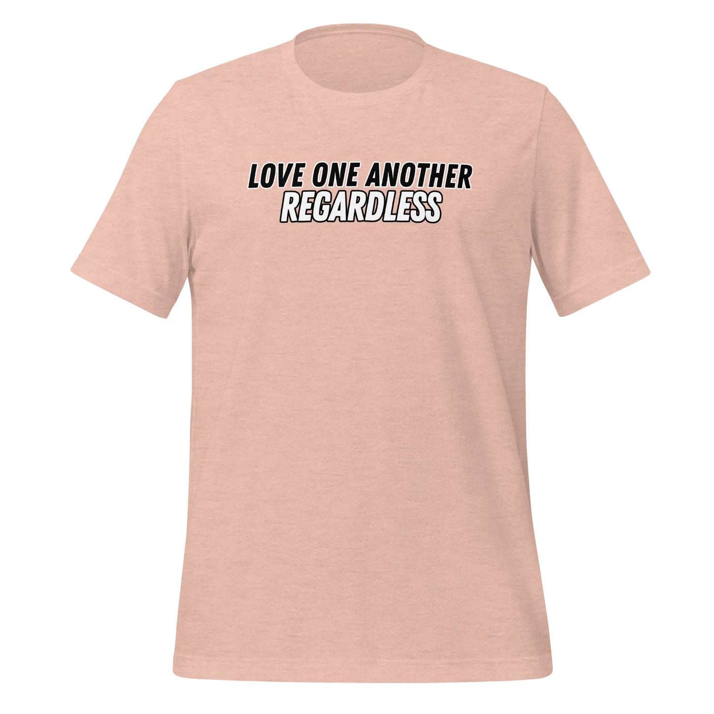 Regardless T-Shirt-Heather Prism Peach-XS-Perfect Love Designs