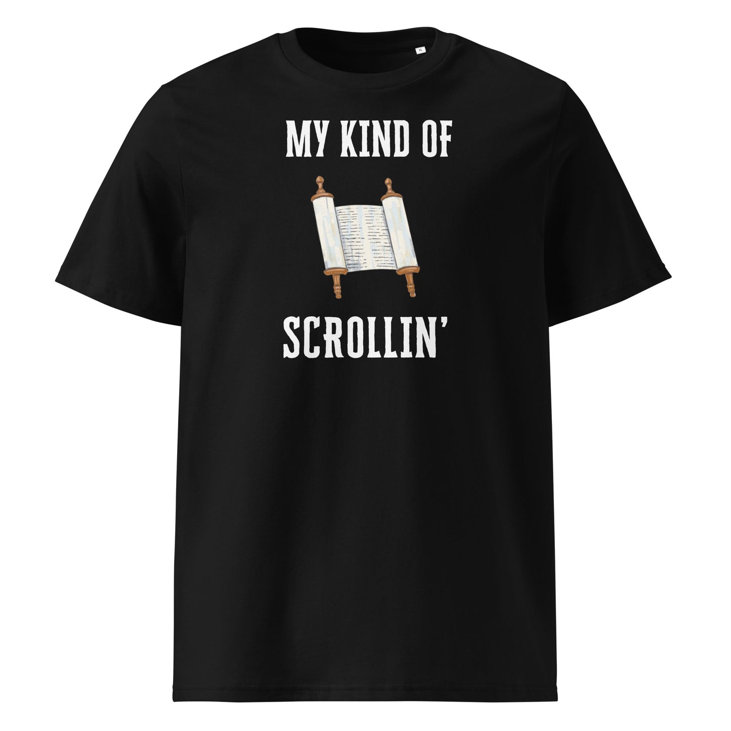 Scrollin' 100% Organic Cotton T-Shirt-Black-S-Perfect Love Designs