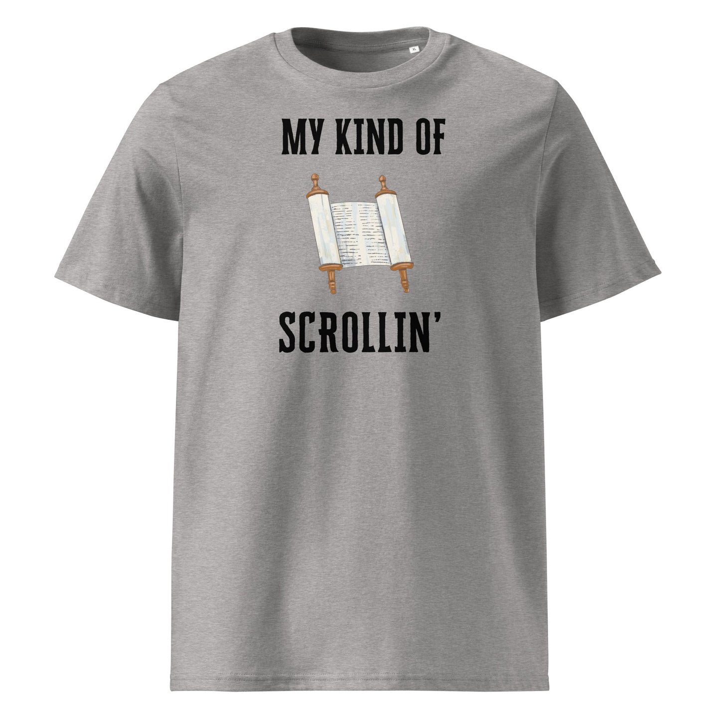 Scrollin' 100% Organic Cotton T-Shirt-Heather Grey-S-Perfect Love Designs