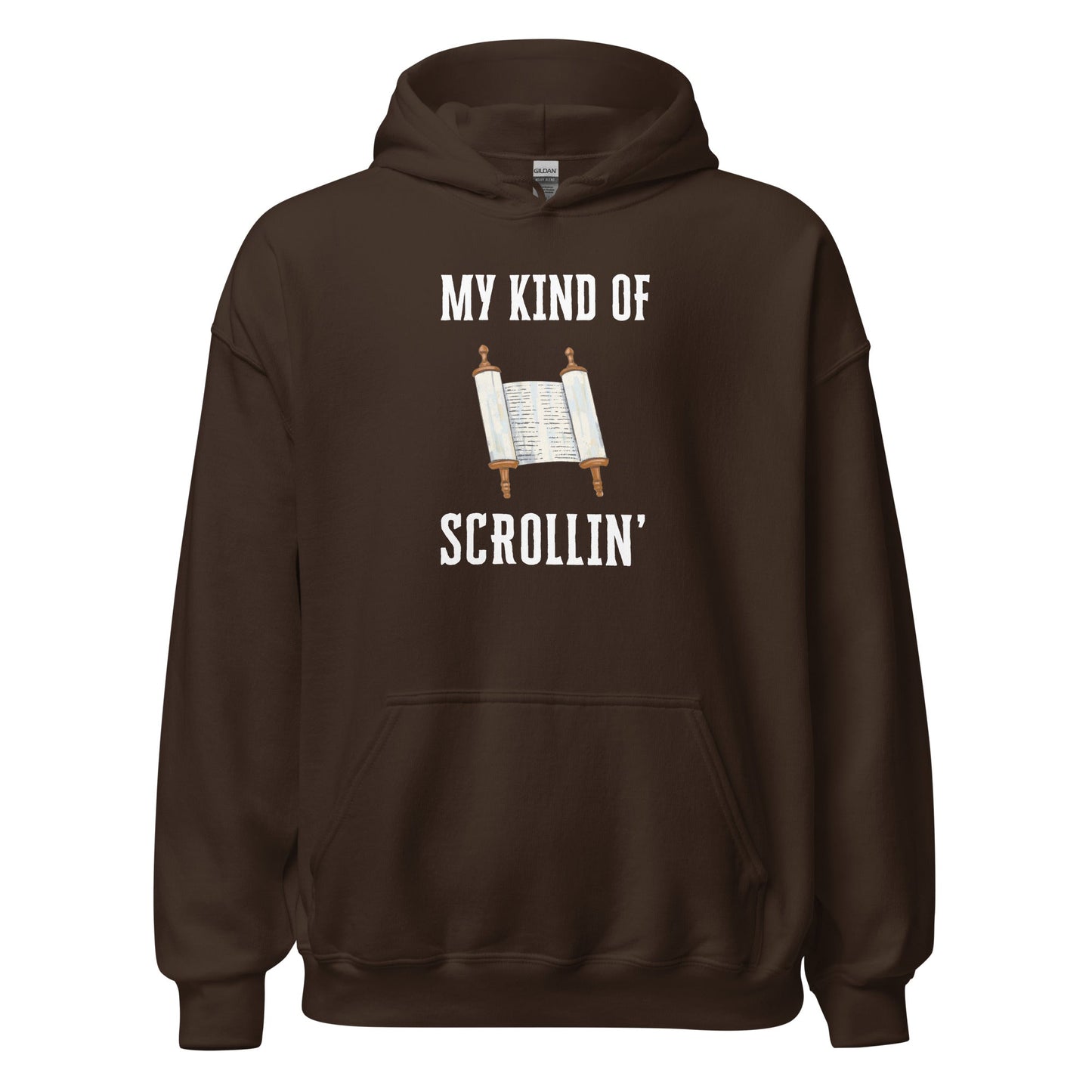 Scrollin' Hoodie-Dark Chocolate-S-Perfect Love Designs