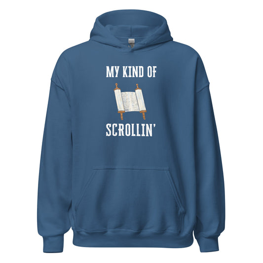 Scrollin' Hoodie-Indigo Blue-S-Perfect Love Designs