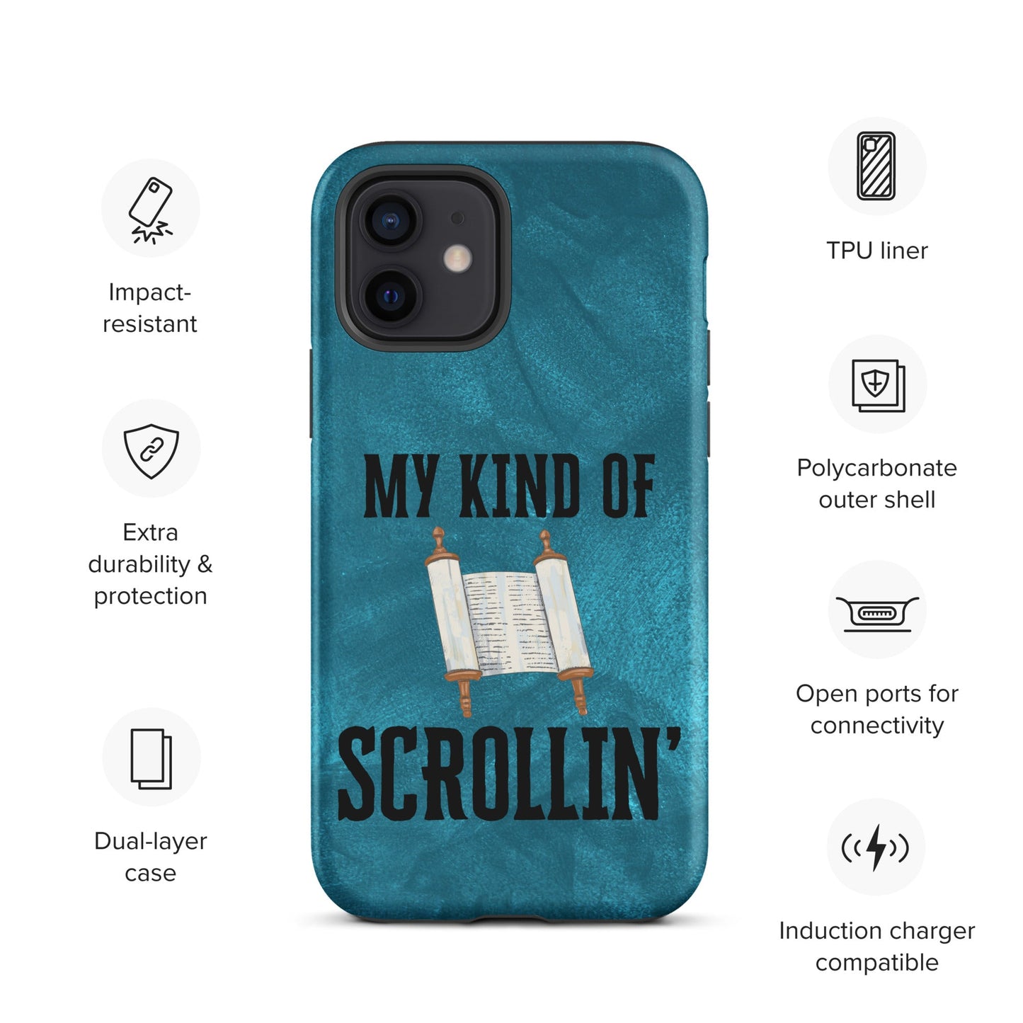 Scrollin' Tough Case for iPhone®-Matte-iPhone 12-Perfect Love Designs