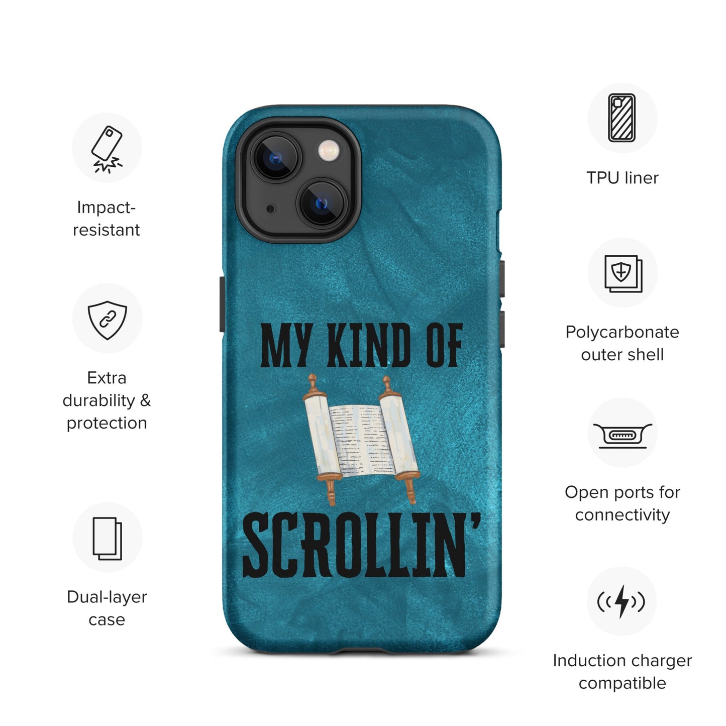 Scrollin' Tough Case for iPhone®-Matte-iPhone 13-Perfect Love Designs