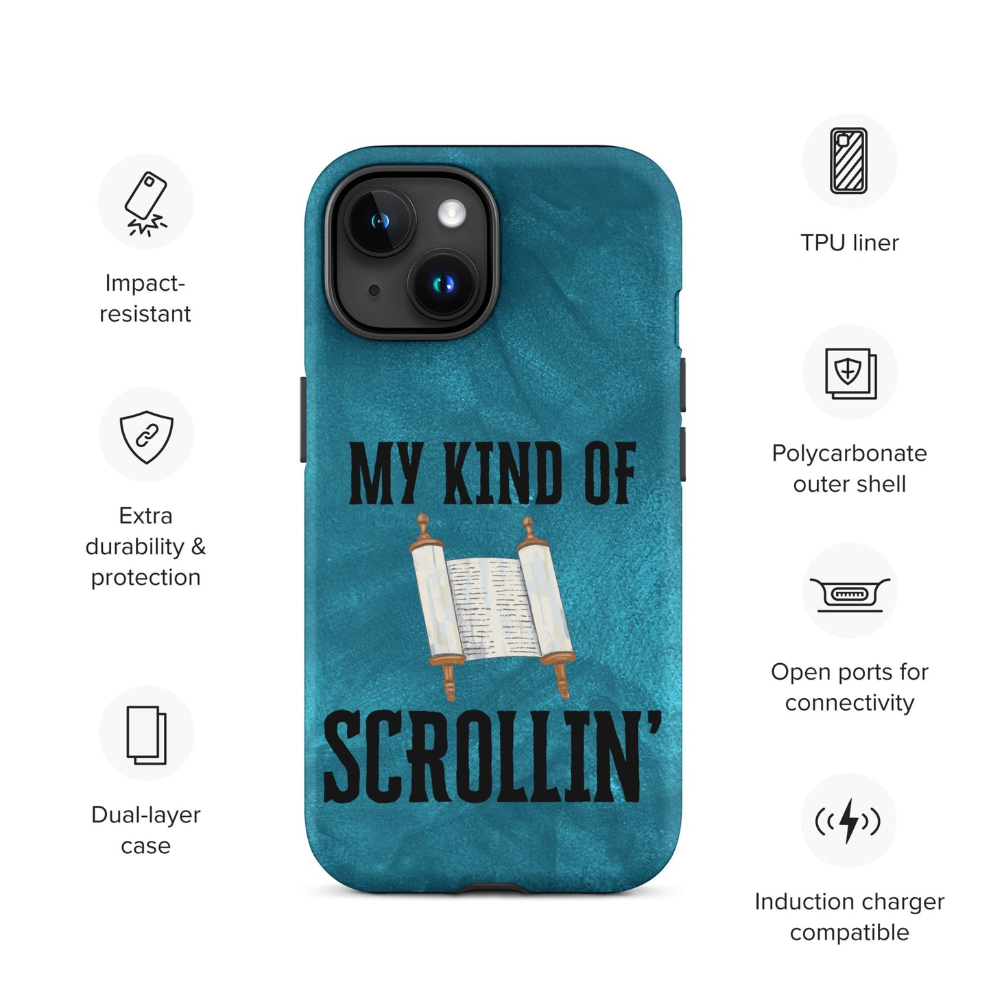 Scrollin' Tough Case for iPhone®-Matte-iPhone 15-Perfect Love Designs