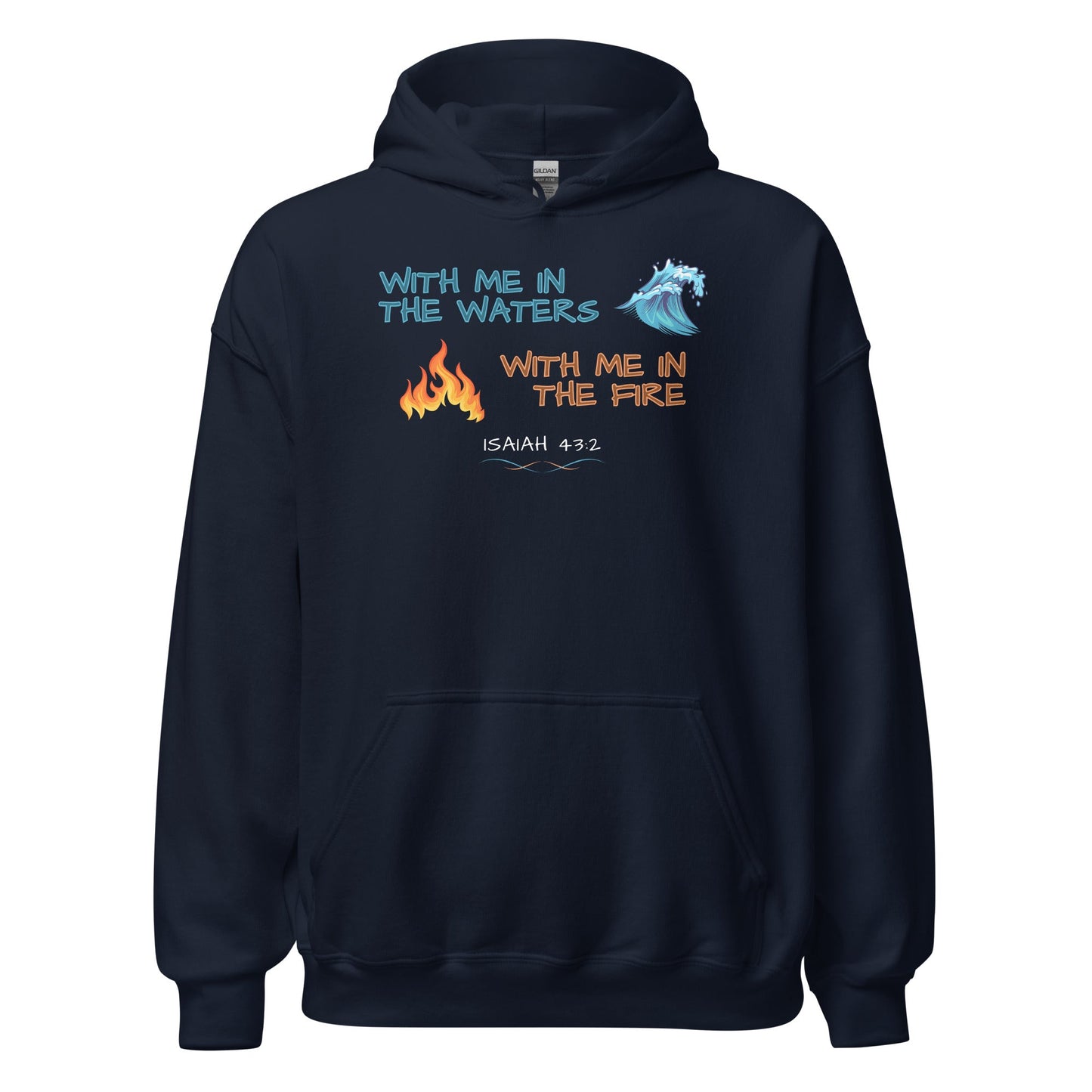 With Me Everywhere Hoodie-Navy-S-Perfect Love Designs
