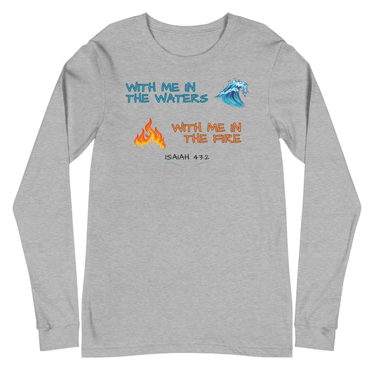 With Me Everywhere Long Sleeve-Athletic Heather-XS-Perfect Love Designs